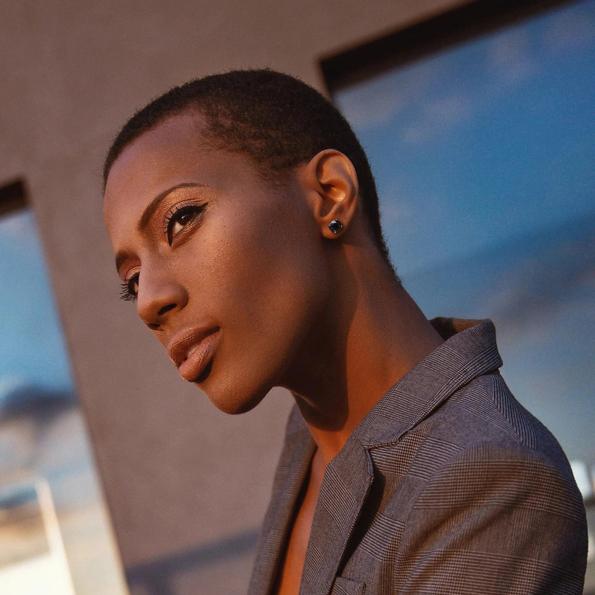 Black Moissanite Round Stud Earrings – “Shadow Ice” Edition White Gold 0.5 Carat (5MM) - Shop Gold Supply