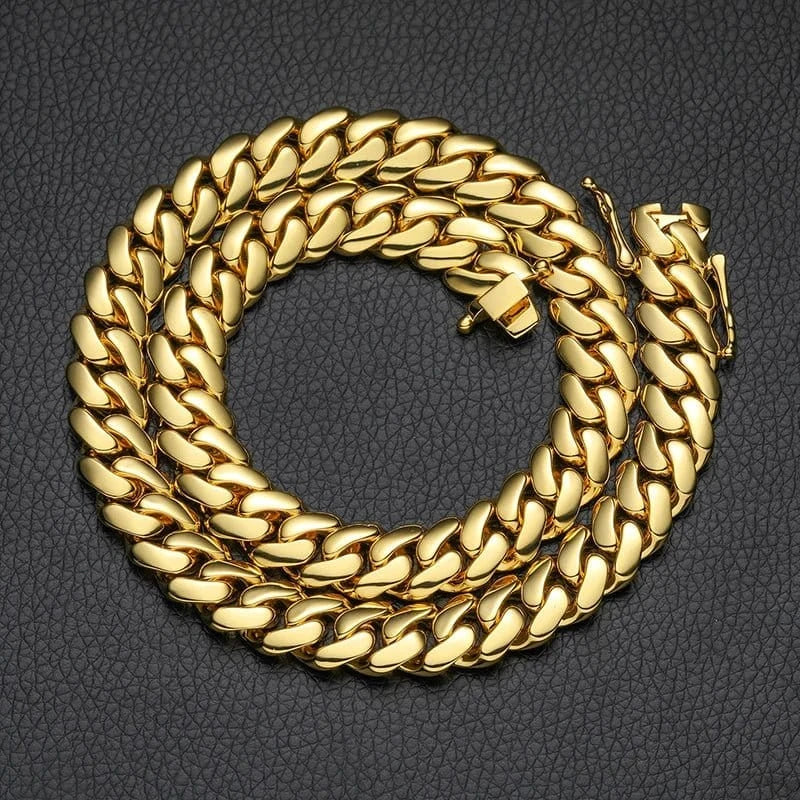 10MM / 18 IN (Necklace) Classic Miami Cuban Chain – “OG Drip” Edition - The Gold Supply