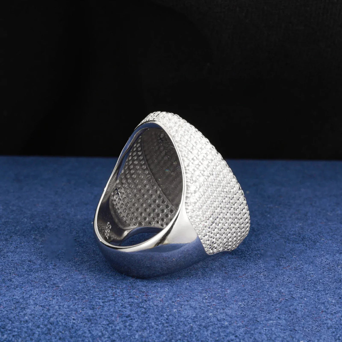 Custom Iced Photo Memory Ring – “Eternal Portrait” Edition VVS1 5A CZ Yellow Gold 9 - Shop Gold Supply