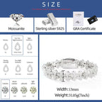 Gothic Ice Link Bracelet – “Sanctuary Shine” Edition VVS 5A CZ 6 IN White Gold - Shop Gold Supply