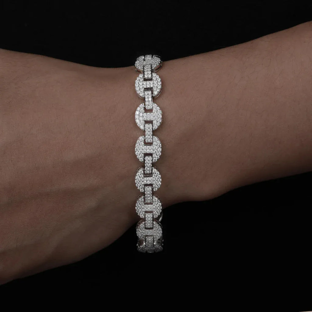 Iced Coffee Bean Link Chain – “Frost Bite” Edition - The Gold Supply