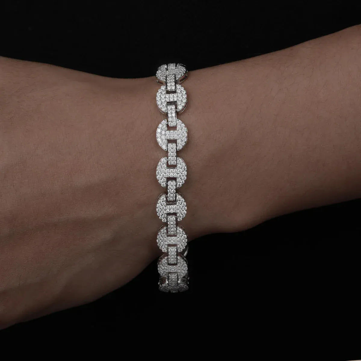 Iced Coffee Bean Link Chain – “Frost Bite” Edition - The Gold Supply