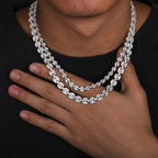 Iced Coffee Bean Link Chain – “Frost Bite” Edition - The Gold Supply