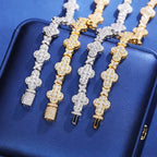 Iced Trinity Link Chain – “Blessed Radiance” Edition - The Gold Supply