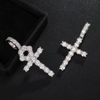 Line Set Moissanite Ankh Pendant – “Life Eternal” Edition Small - Shop Gold Supply