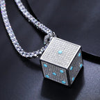 Moissanite Glow Dice Pendant – “High Roller” Edition - Shop Gold Supply