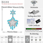 Moissanite Glow Drip Star Pendant – “Stellar Melt” Edition - Shop Gold Supply