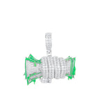 Moissanite Glow Money Bag Pendant – “Fistful of Fortune” Edition - Shop Gold Supply