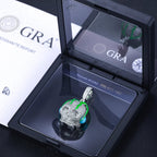 Moissanite Glow Skull Glow Pendant – “Neon Drip” Edition Yellow Gold - Shop Gold Supply