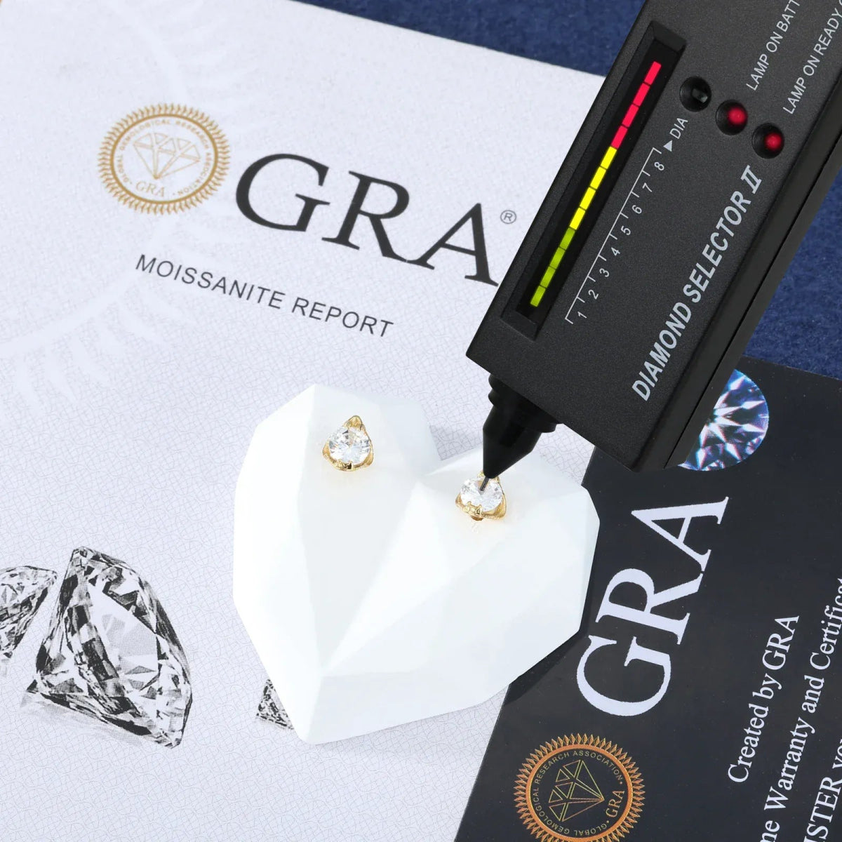 Moissanite Snakehead Stud Earrings – “Venom Strike” Edition White Gold - Shop Gold Supply