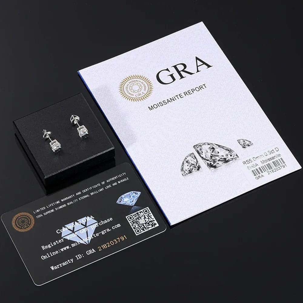 Moissanite Stud Earrings - The Gold Supply