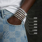 2MM / White Gold / 6 IN Moissanite Tennis Bracelet – “Eternal Shine” Edition - The Gold Supply