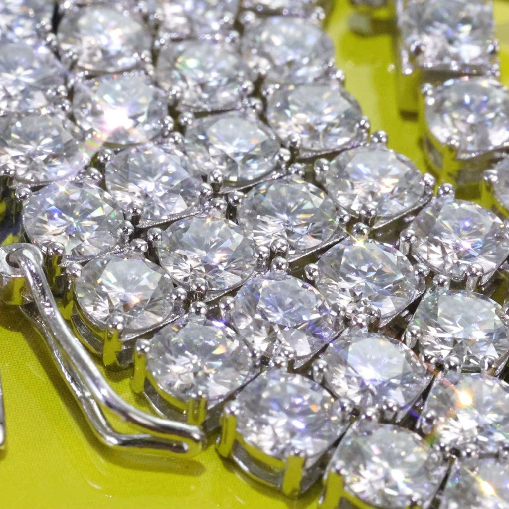 Moissanite Tennis Bracelet – “Eternal Shine” Edition 6MM Yellow Gold 6 IN - Shop Gold Supply