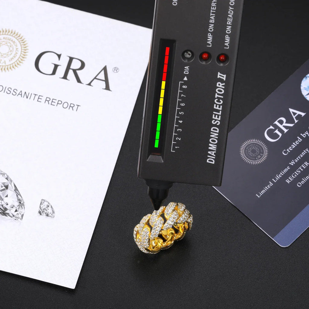 Pavé Cuban Link Ring – “Royal Ice Weave” Edition Yellow Gold 7 - Shop Gold Supply