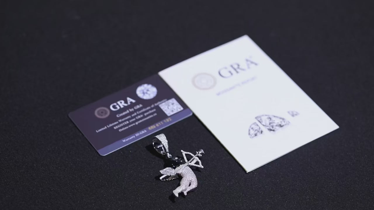 Angel Shooter Moissanite Pendant – “Love Struck” Edition