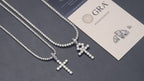 Line Set Moissanite Cross Pendant – “Pure Brilliance” Edition