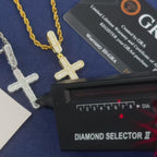 VVS Baguette Cross Pendant – “Baguette Blaze” Edition