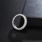 Radiant Eternity Band Moissanite Ring – “Infinite Ice” Edition - The Gold Supply