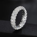 Radiant Eternity Band Moissanite Ring – “Infinite Ice” Edition - The Gold Supply