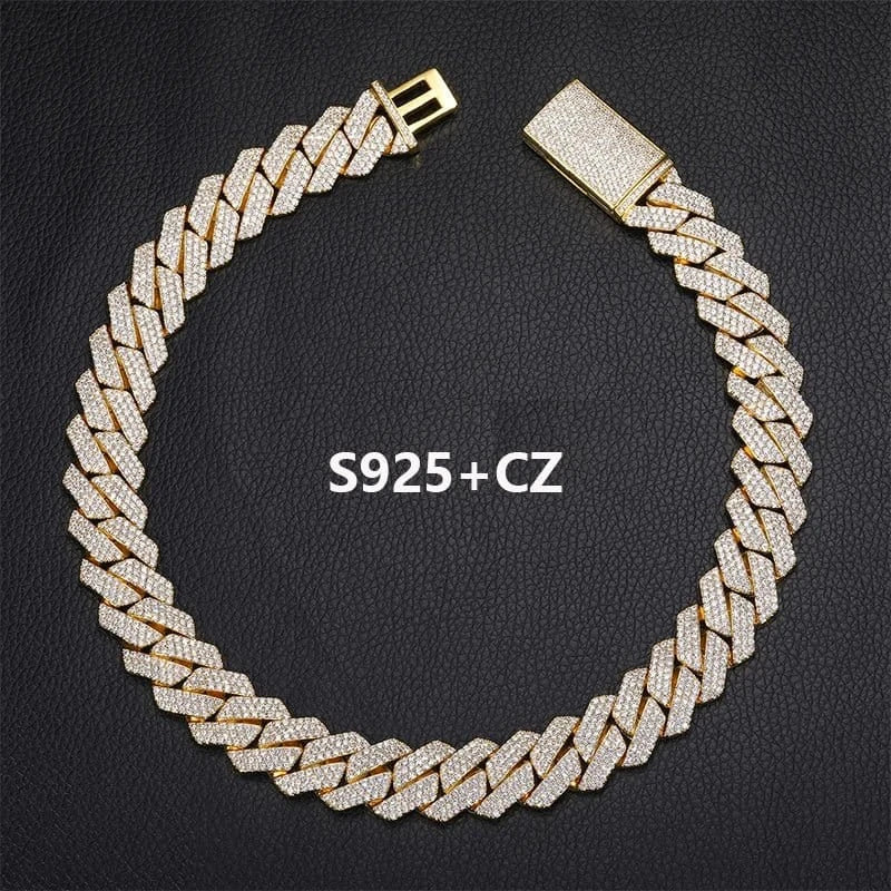 Square-Edge Cuban Link Chain – “Arctic Edge” Edition - The Gold Supply