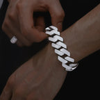 Square-Edge Cuban Link Chain – “Arctic Edge” Edition - The Gold Supply