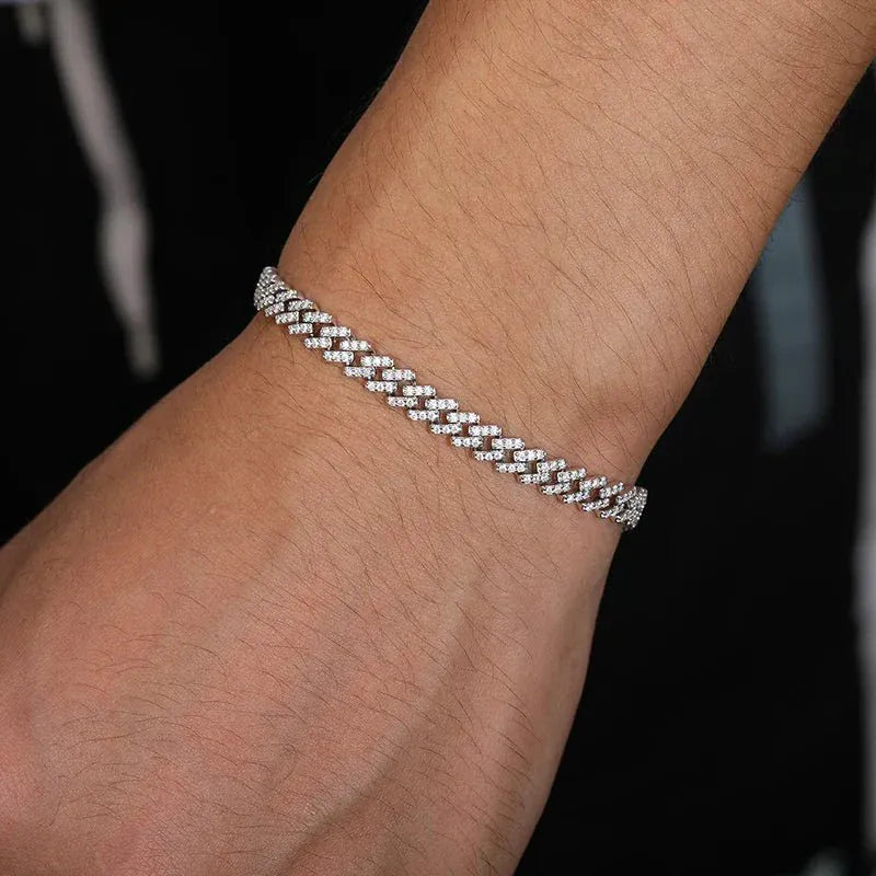 Square-Edge Cuban Link Chain – “Arctic Edge” Edition - The Gold Supply