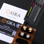 Sunburst Iced Stud Earrings – “Solar Flare” Edition White Gold Moissanite - Shop Gold Supply