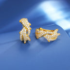 Thorn Clip Earrings – “Icebound Thorns” Edition Moissanite Yellow Gold 1pc - Shop Gold Supply