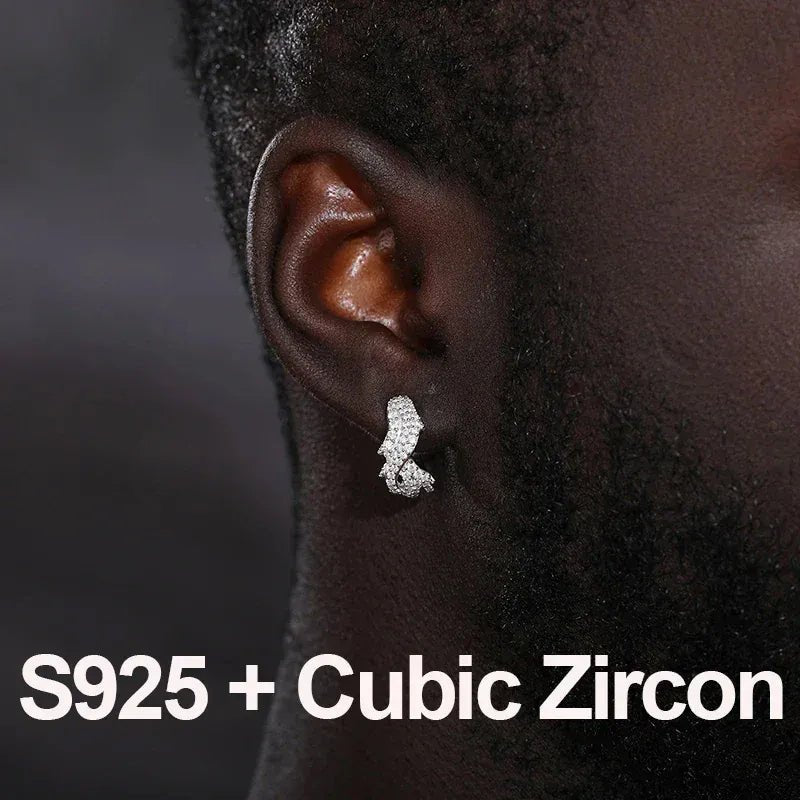 Thorn Clip Earrings – “Icebound Thorns” Edition VVS 5A CZ Yellow Gold 1pc - Shop Gold Supply