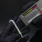 VVS1 Moissanite Tennis Chain / Bracelet 2MM White Gold 6 IN (Bracelet) - Shop Gold Supply