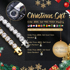 VVS1 Moissanite Tennis Chain / Bracelet 2MM White Gold 6 IN (Bracelet) - Shop Gold Supply