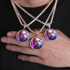 Custom Photo Necklace Rose Gold Rope 18 IN - Shop Gold Supply