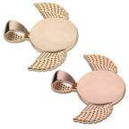 Custom Wings Photo Necklace Gold Rope 18 IN - Shop Gold Supply